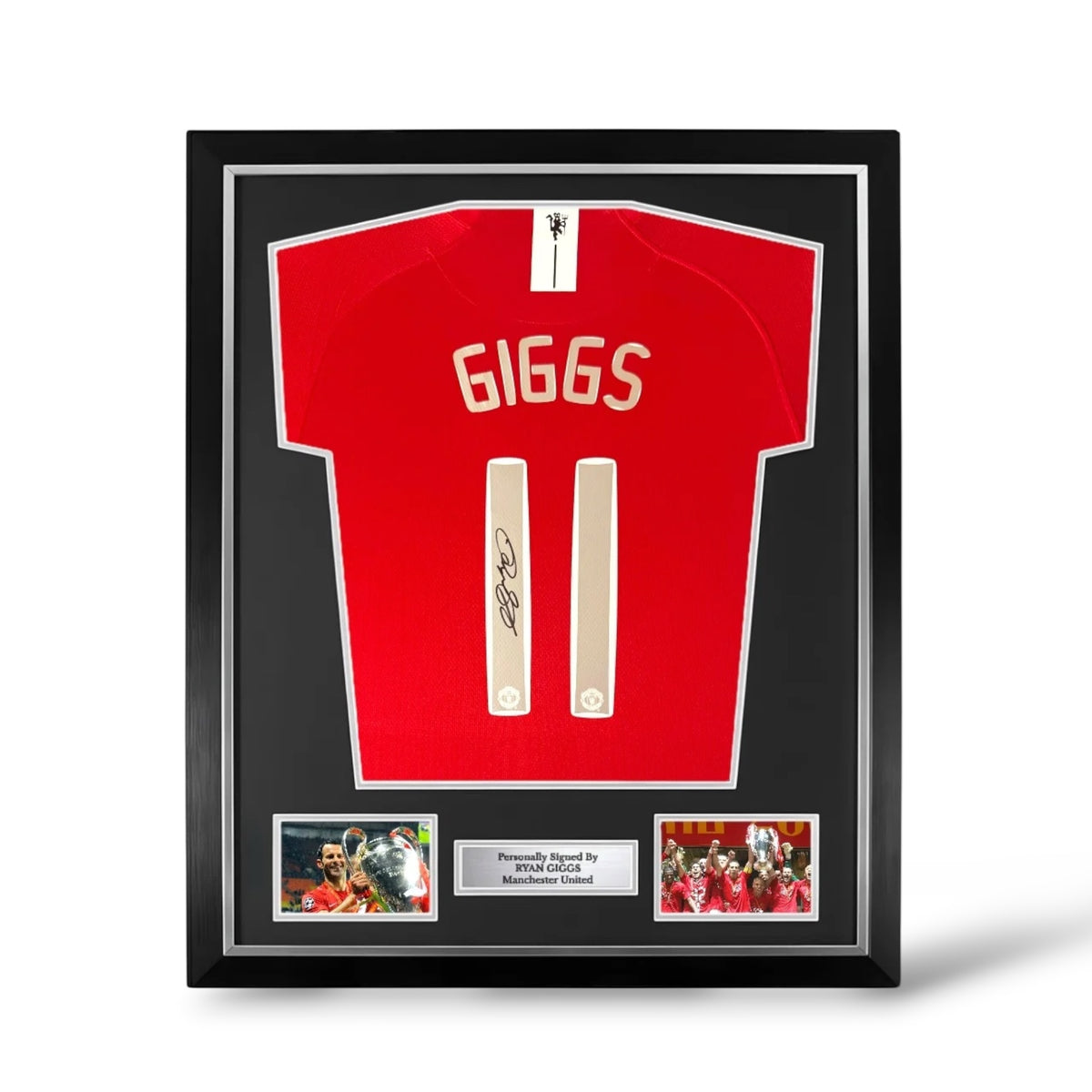 Ryan Giggs Signed Manchester United 2008 Champions League Home Shirt- Deluxe Framed