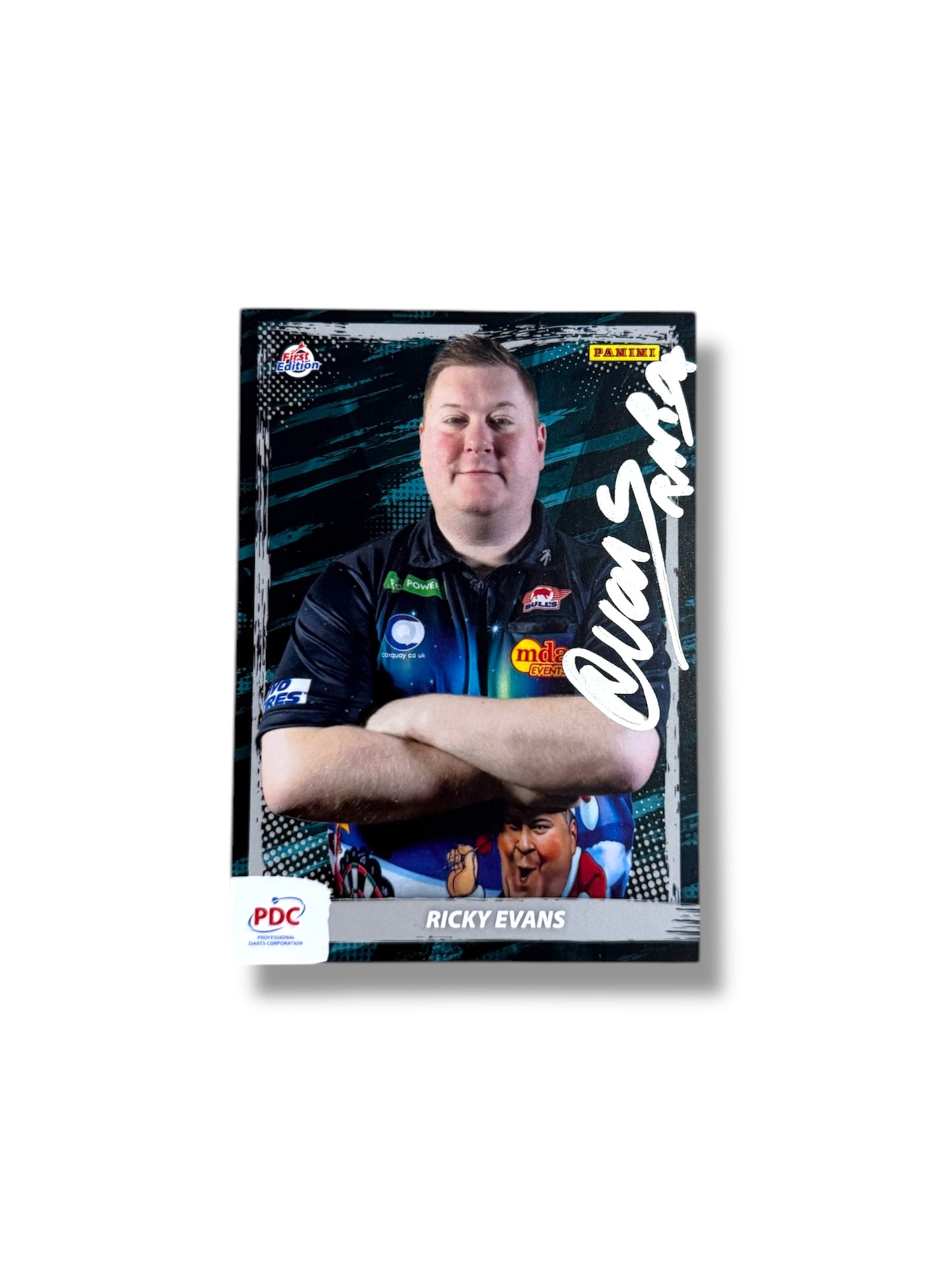 ‘Rapid’ Ricky Evans Signed Official Panini PDC World Championship Trading Card