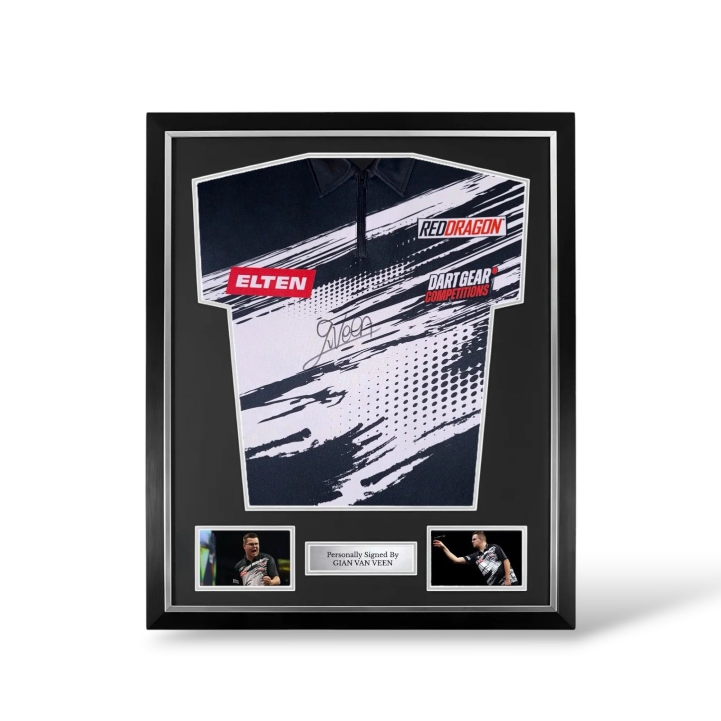 Gian Van Veen Signed Official 2026 Darts Shirt- Deluxe Framed