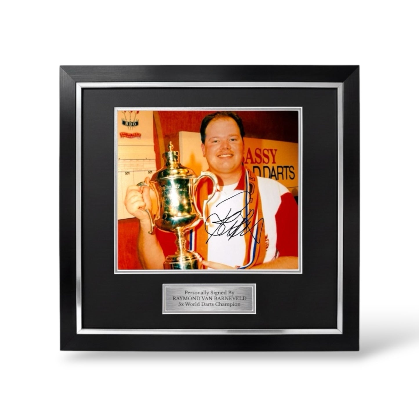 Raymond Van Barneveld Signed 1998 World Champion Photo- Deluxe Framed