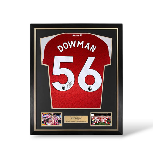Max Dowman Signed Arsenal 2025/26 Home Shirt- Deluxe Framed
