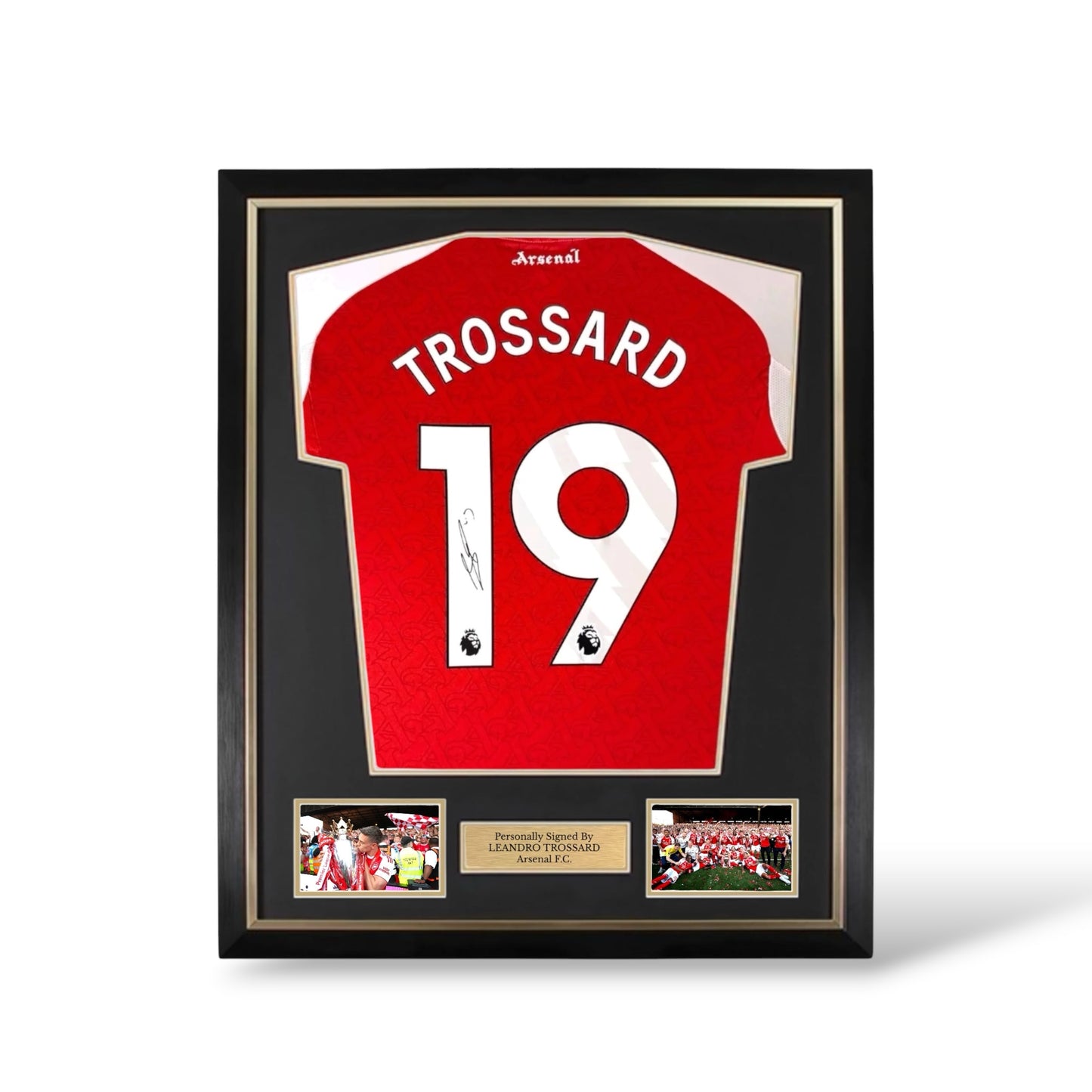 Leandro Trossard Signed Arsenal 2025/26 Home Shirt- Deluxe Framed