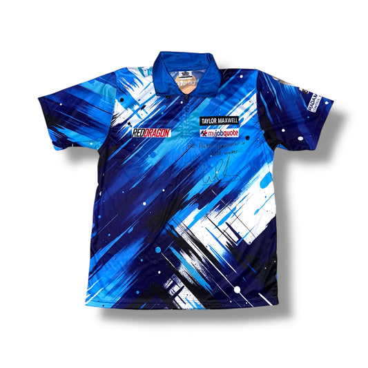 Luke Humphries MATCH WORN Signed 2026 Players Championship 4 Winners Shirt