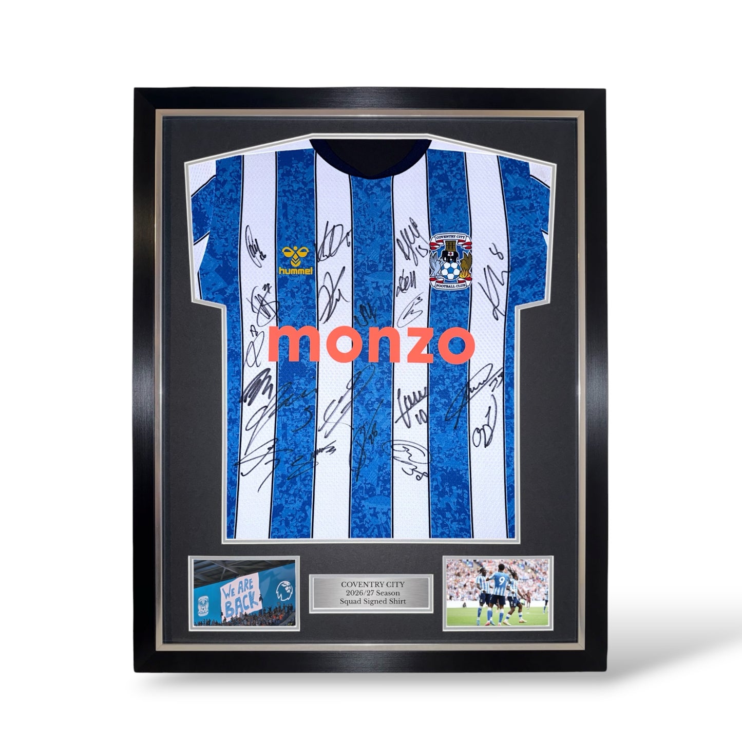 Coventry City Squad Signed 2026/27 Season Home Shirt- Deluxe Framed