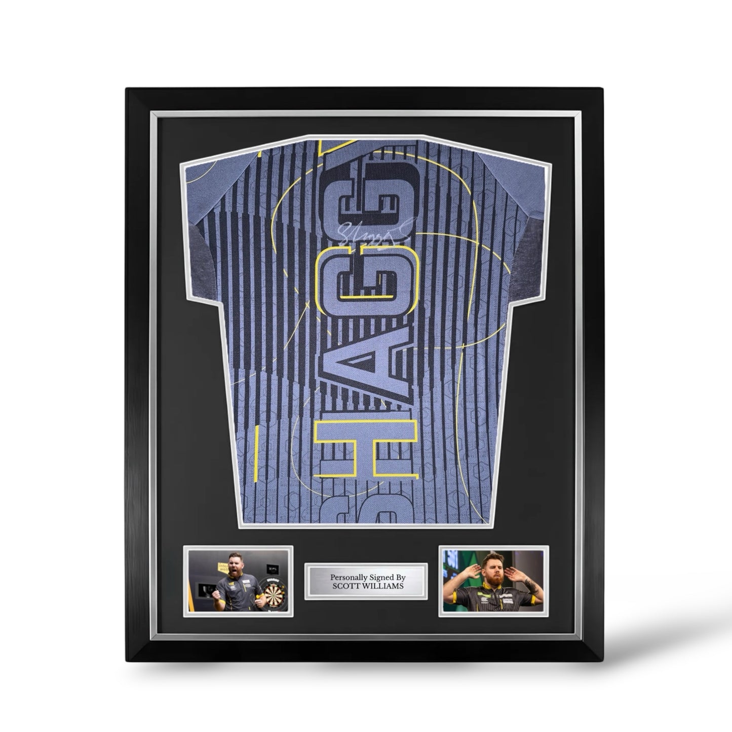 Scott Williams Signed Official Target Darts Shirt- Deluxe Framed