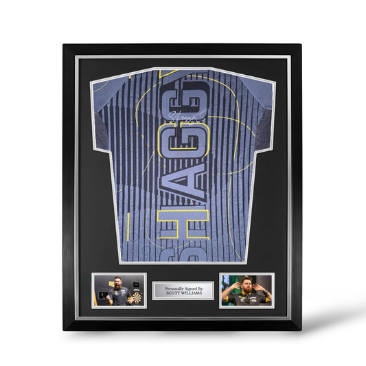 Scott Williams Signed Official Target Darts Shirt- Deluxe Framed