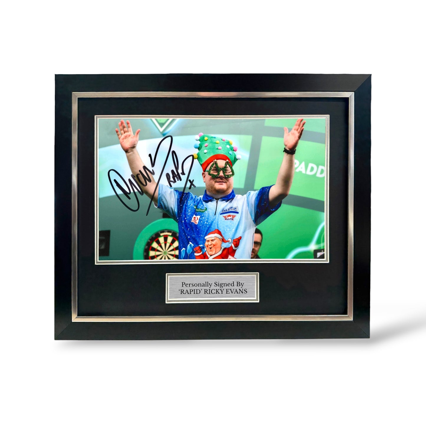 Ricky Evans Signed World Championships 2026 Christmas Photo- Deluxe Framed