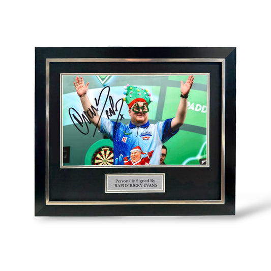 Ricky Evans Signed World Championships 2026 Christmas Photo- Deluxe Framed