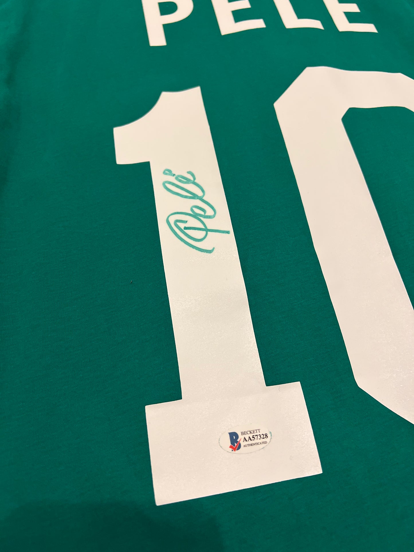 Pele Signed New York Cosmo Football Shirt
