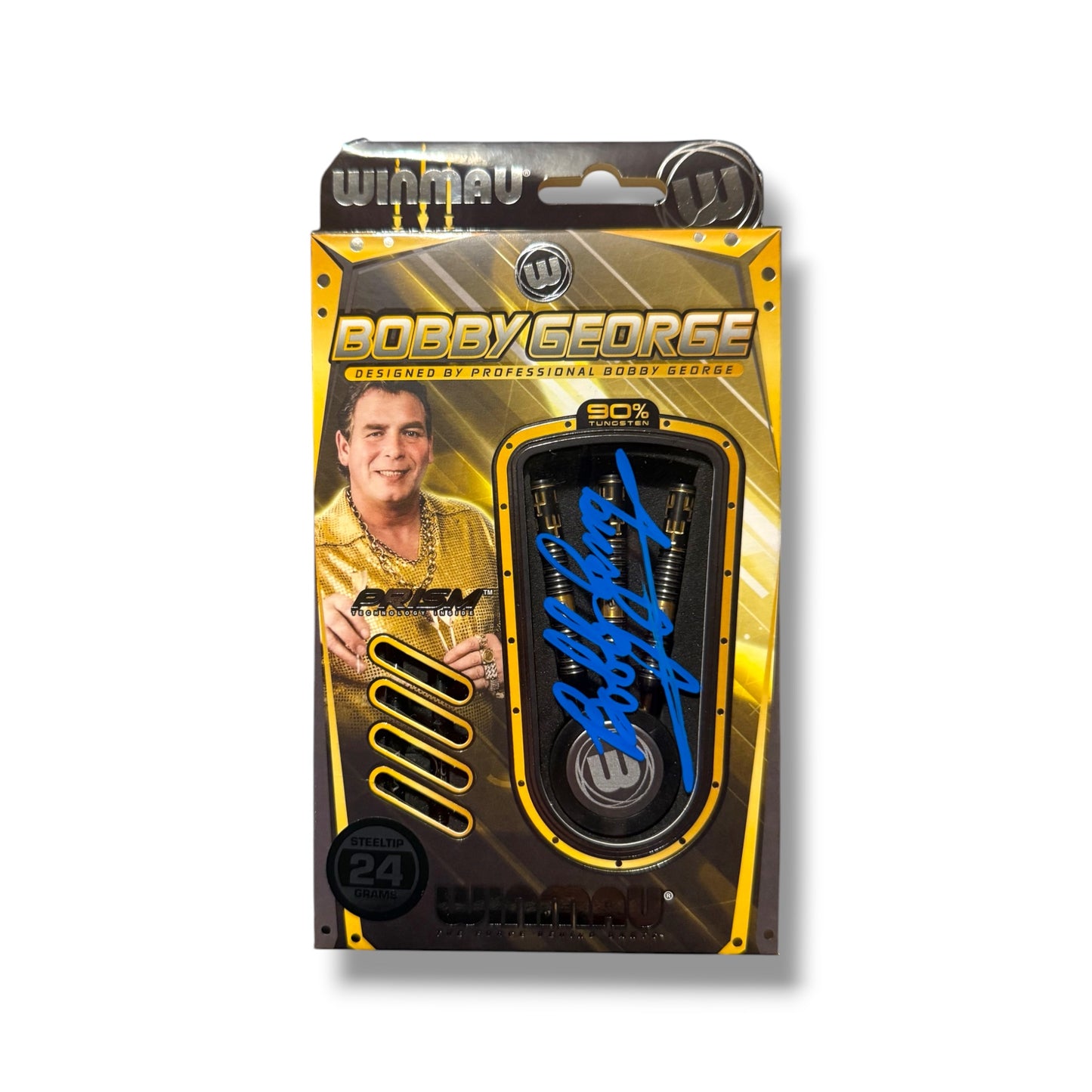 Bobby George Signed Winmau Darts Set