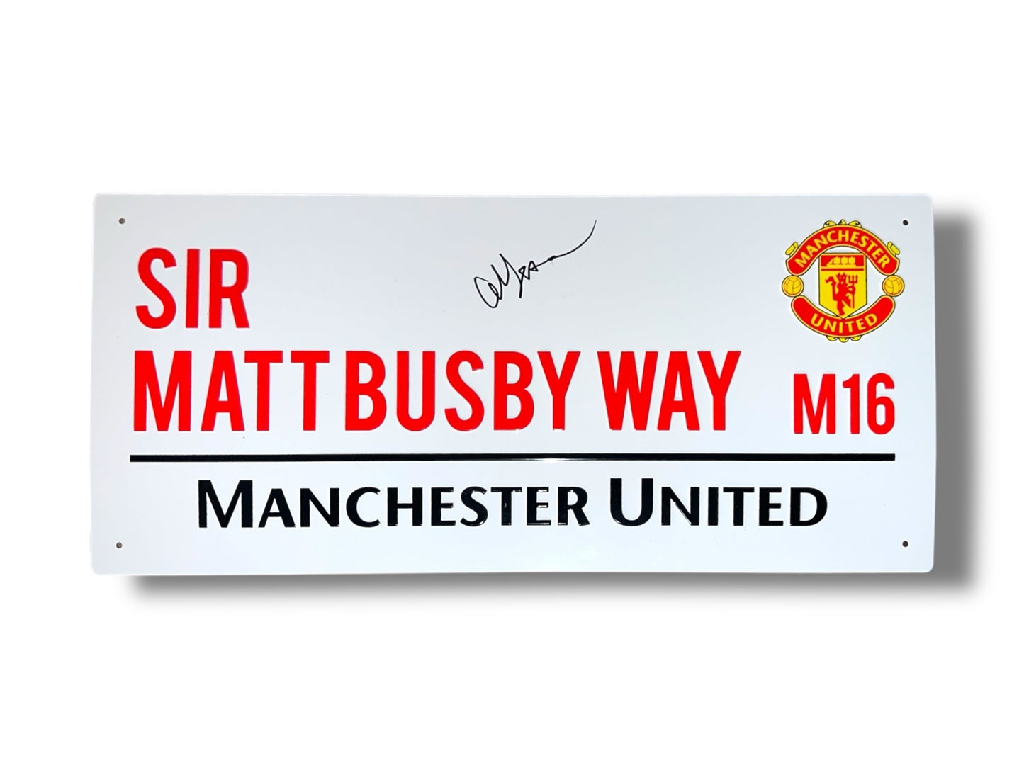 Sir Alex Ferguson Signed Manchester United Street Sign