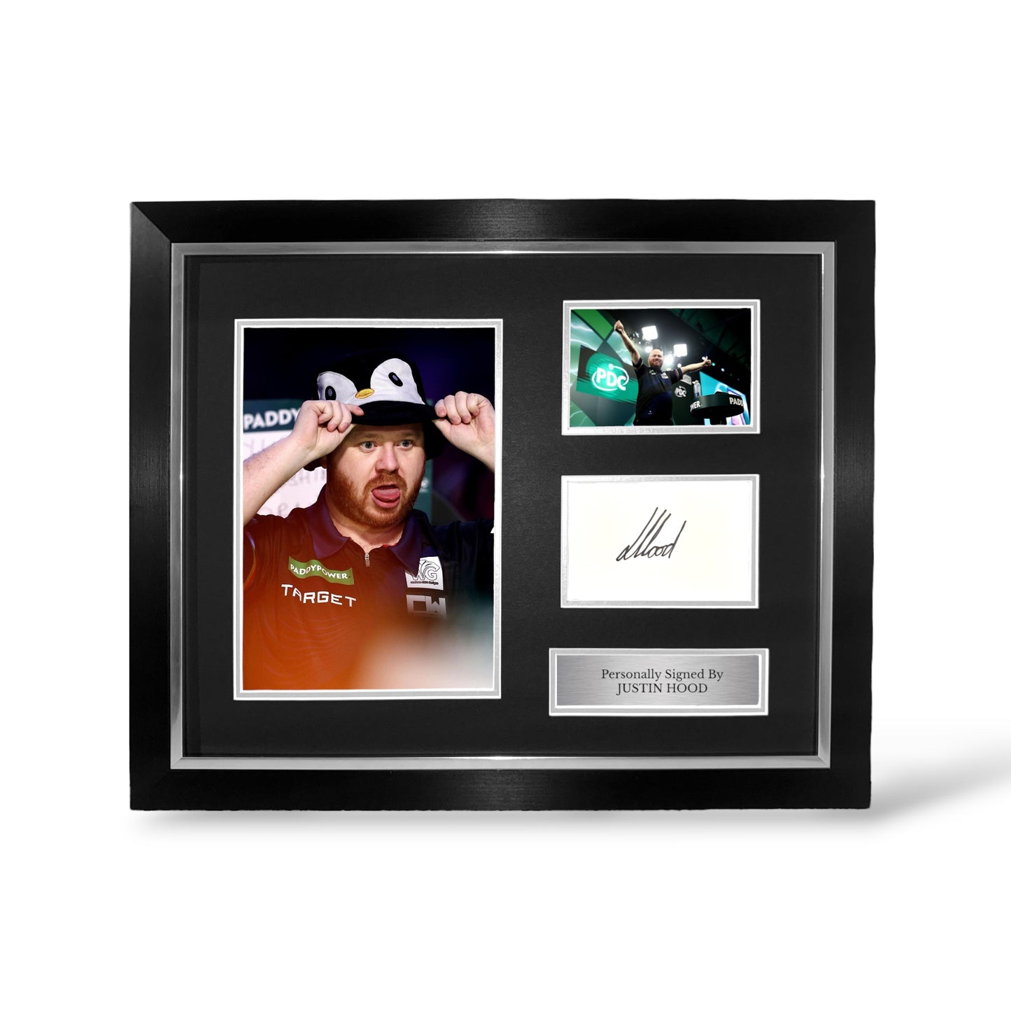 Justin Hood Signed Montage- Deluxe Framed