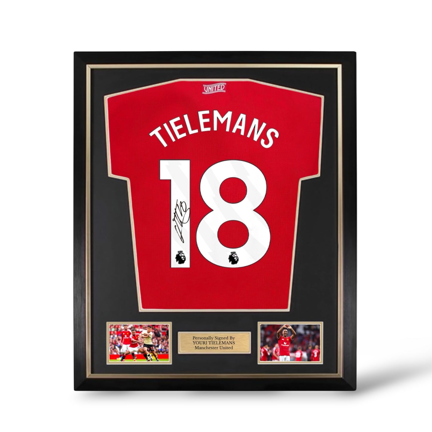 Youri Tielemans Signed Manchester United 2026/27 Home Shirt- Deluxe Framed