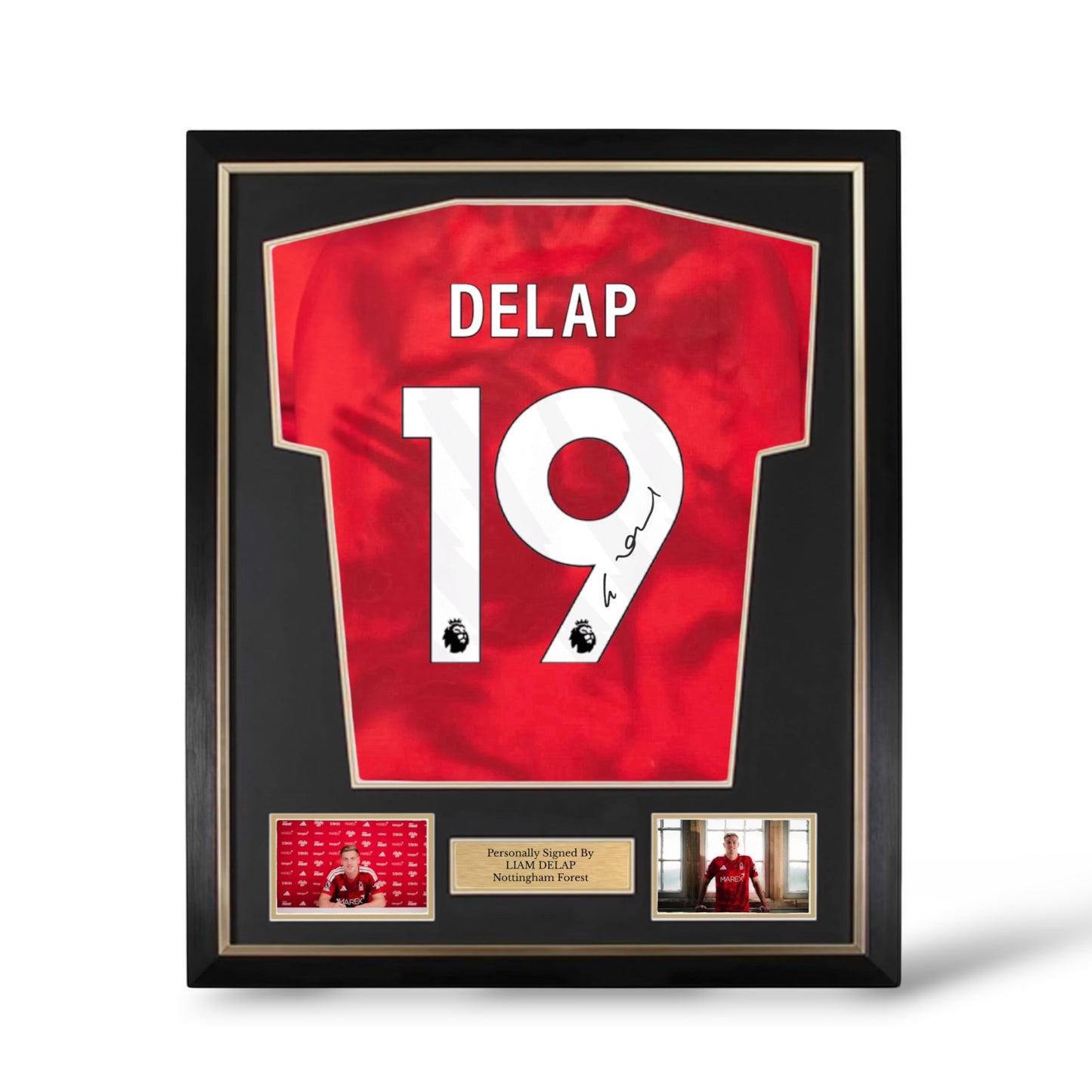 Liam Delap Signed Nottingham Forest 2026/27 Home Shirt- Deluxe Framed