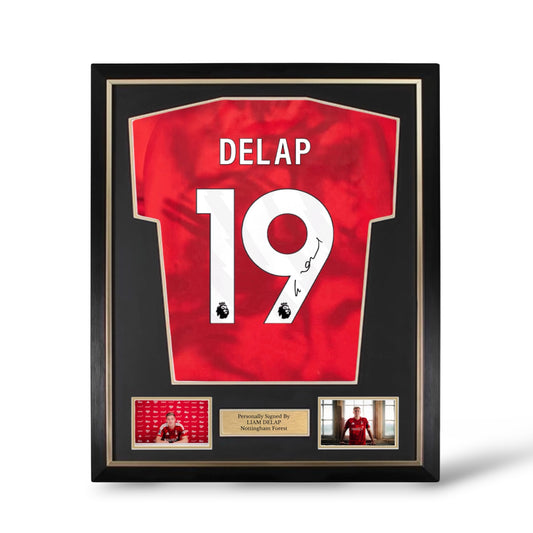 Liam Delap Signed Nottingham Forest 2026/27 Home Shirt- Deluxe Framed