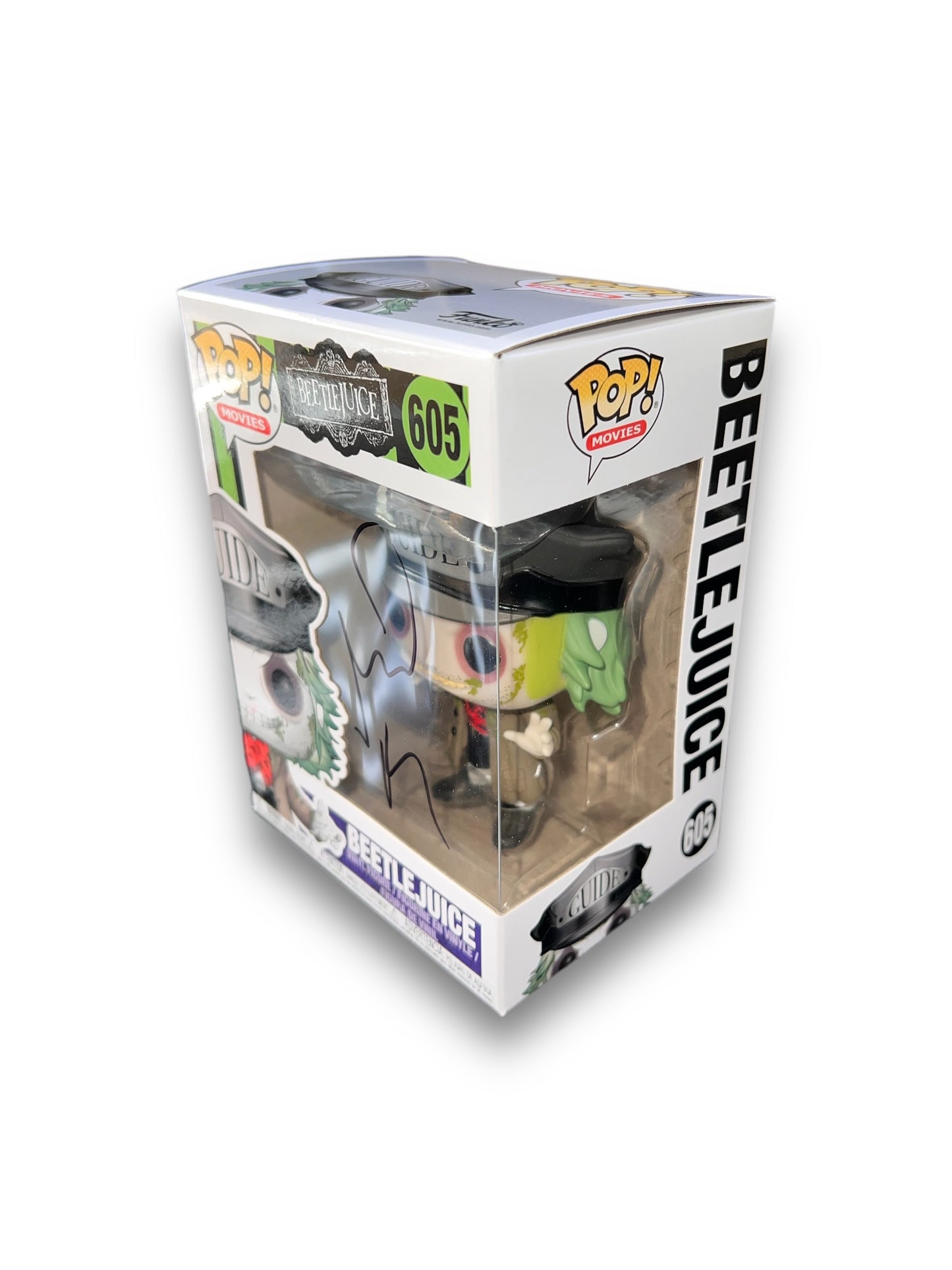 Michael Keaton Signed Beetlejuice Guide 605 Funko Pop