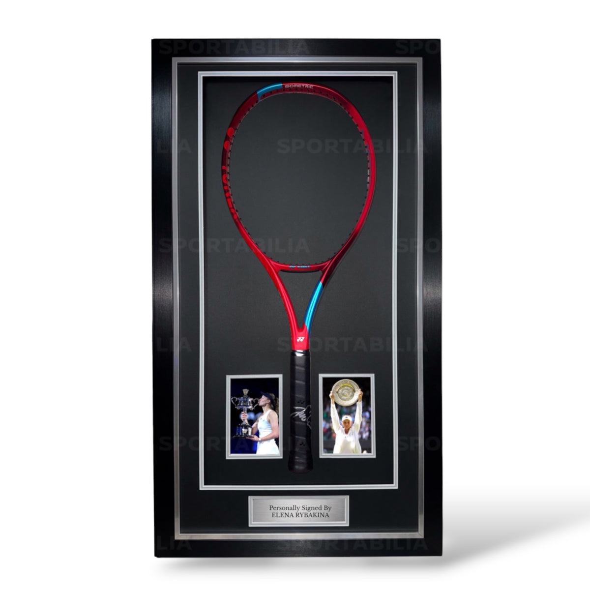 Elena Rybakina Signed Yonex Tennis Racket- Deluxe Framed