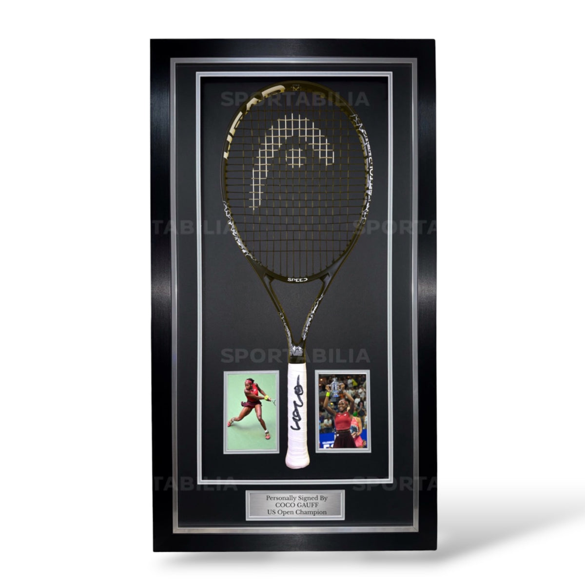 Coco Gauff Signed Head Tennis Racket- Deluxe Framed
