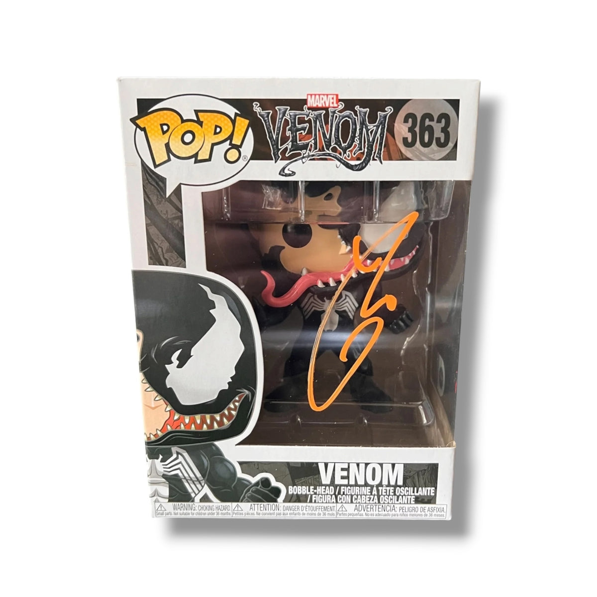 Tom Hardy Signed Venom Marvel Funko Pop (SWAU Authenticated)