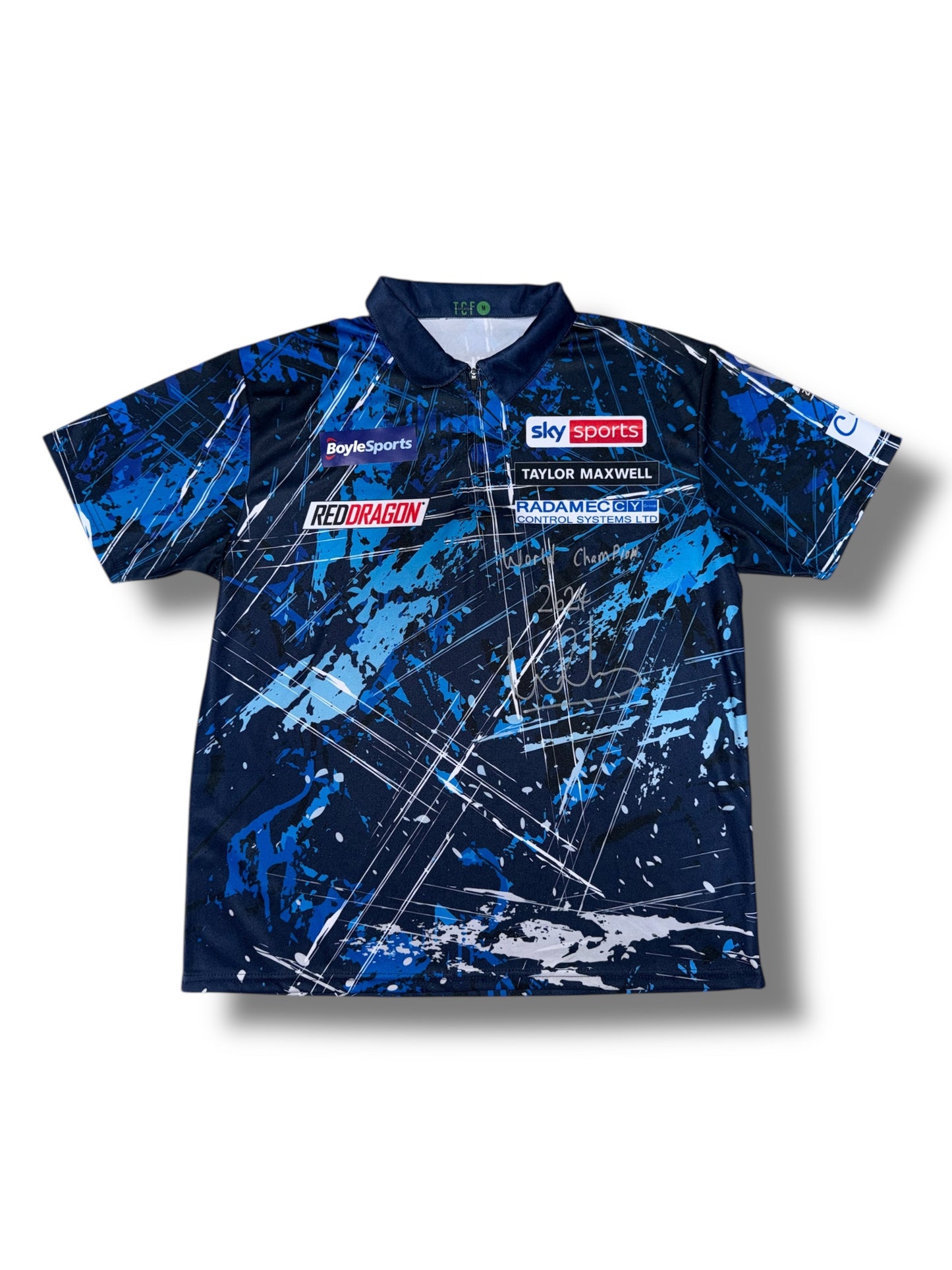 Luke Humphries MATCH WORN Signed World Grand Prix 2024 Shirt v Ryan Joyce