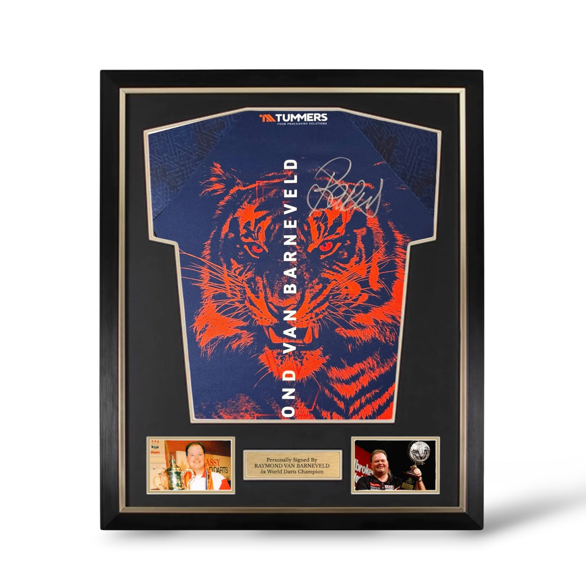 Raymond Van Barneveld Signed Official Target RVB Darts Shirt- Deluxe Framed