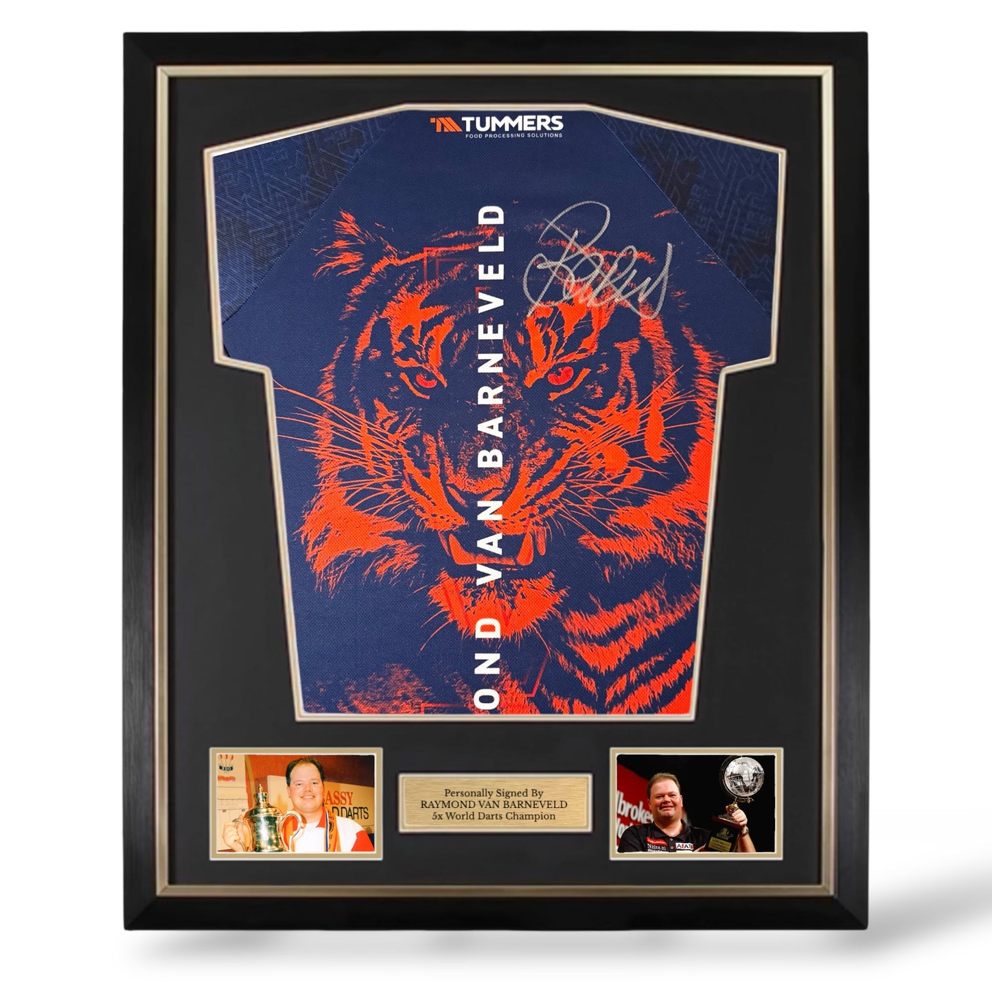 Raymond Van Barneveld Signed Official Target RVB Darts Shirt- Deluxe Framed