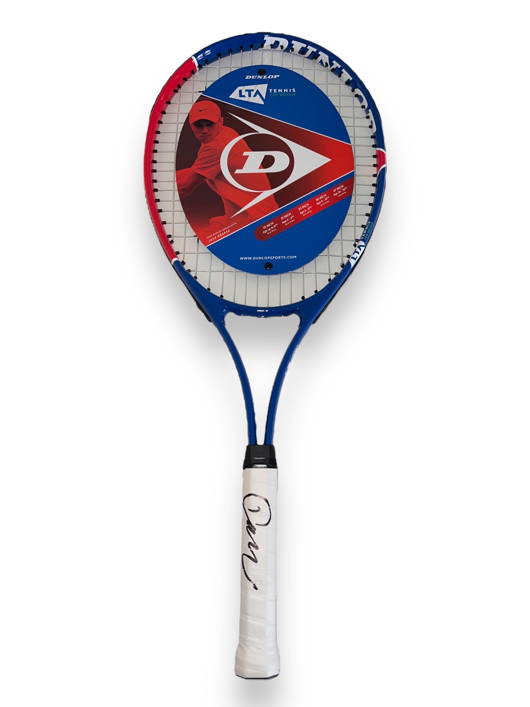Jack Draper Signed Dunlop LTA Tennis Racket – Sportabilia