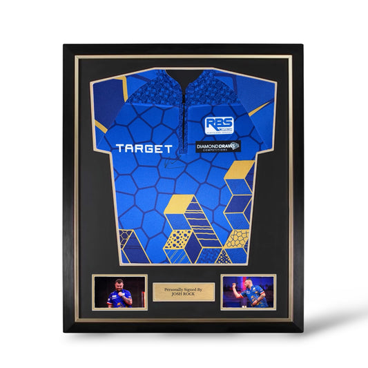 Josh Rock Signed Official Target 2026 Darts Shirt- Deluxe Framed